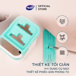 Thumbnail Bộ lau nhà MyJae thông minh Maxi 360 độ sợi Fiber lau sạch nhanh khô 125cm 2