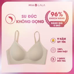 Thumbnail Áo ngực su đúc không gọng Mialala đệm mỏng 1cm nâng ngực, tàng hình 3369 FA02113369 2