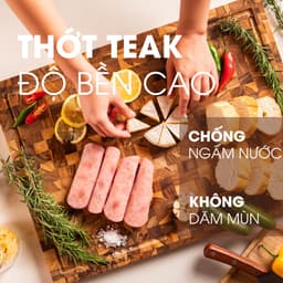 Thumbnail Thớt Gỗ Teak Thương Hiệu KATANA - An Toàn Thực Phẩm Hình Chữ Nhật, Hình Tròn Đủ Size 3