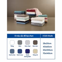 Thumbnail Khăn tắm cotton | JYSK Nora | 70x140cm | Nhiều màu 2