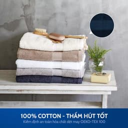 Thumbnail Khăn tắm cotton | JYSK Nora | 70x140cm | Nhiều màu 1