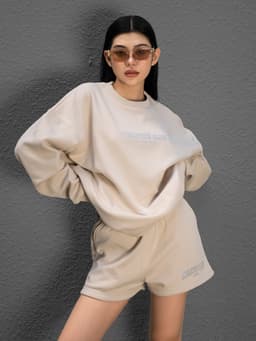 Thumbnail Quần short nỉ nữ Fitme dày dặn năng động - QNAC 1