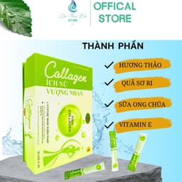 Thumbnail Collagen ích Nữ Vượng Nhan Dạ Thảo Liên 1 Hộp 30 Gói | Collagen Ich Nu Vuong Nhan Da Thao Lien 1 Box of 30 Packets 4