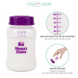 Thumbnail Bình Trữ Sữa Cổ Rộng Mama's Choice, Tương Thích Máy Hút Sữa Spectra, Avent, Fatz, Rozabi, Cimilre Dung Tích 180ml-240ml 3