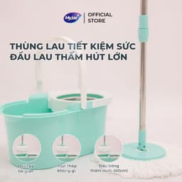 Thumbnail Bộ Lau Nhà MyJae Sợi Microfiber Xoay 360 Độ Thông Minh, Lau Sạch Nhanh Khô 134cm 2