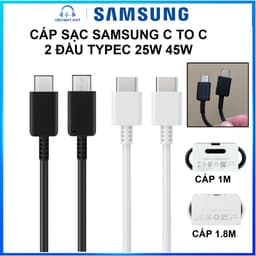 Thumbnail Cáp Sạc Nhanh Samsung C to C ( 2 đầu typec ) - Lỗi 1 đổi 1 - bảo hành 6 tháng 1