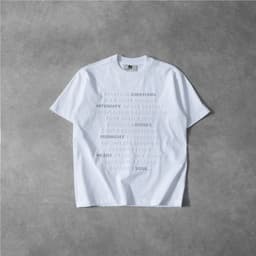 Thumbnail Áo Thun Cảm Xúc In Nổi, Phản Quang Màu Trắng - Brand TSUN Chính Hãng - Emotions Tee White - Oversize 3