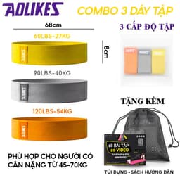 Thumbnail Dây kháng lực vải miniband tập mông Aolikes 3604 2