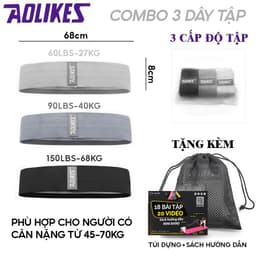 Thumbnail Dây kháng lực vải miniband tập mông Aolikes 3604 3