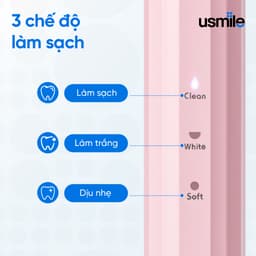 Thumbnail Bàn chải điện sóng siêu âm usmile Y1S (bản thường / nâng cấp) - BH 12 tháng 4