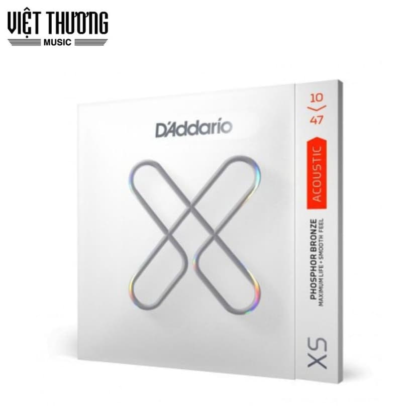 Ảnh Dây Đàn Guitar Acoustic D'addario XS PB X-LIGHT XSAPB1047, dây đàn thay thế cao cấp cho đàn guitar - Việt Thương Music 1