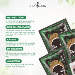 Thumbnail Combo 2 Hộp Mặt Nạ Đen Tràm Trà SEXYLOOK Kiểm Soát Dầu & Mụn ( 2 hộp x 5 Miếng x 28ml) 3