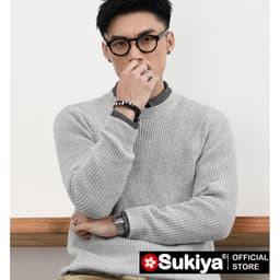Thumbnail Áo Len Nam Cổ Tròn SUKIYA Hàng Hiệu Chất dày dặn Fom Hàn Quốc đẹp AL10 4