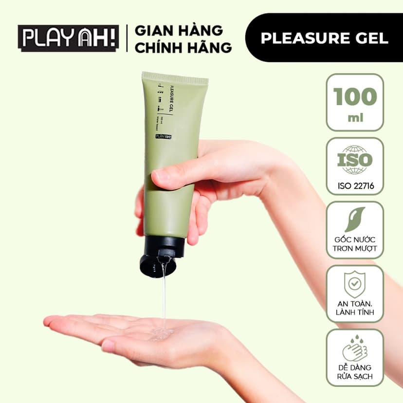 Ảnh Gel Bôi Trơn PlayAh Gốc Nước Pleasure Gel 100ml 2