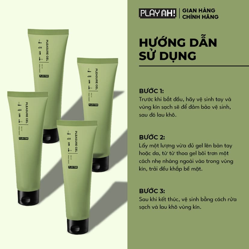 Ảnh Gel Bôi Trơn PlayAh Gốc Nước Pleasure Gel 100ml 4
