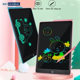Thumbnail Bảng viết vẽ tự xóa điện tử đa sắc cỡ lớn 19 inch màn hình LCD kèm bút T19 3