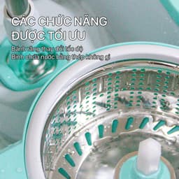 Thumbnail Cây lau nhà xoay siêu tốc MyJae Đài Loan kèm thùng xoay 360 độ thông minh lau sạch 3