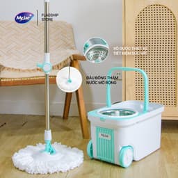 Thumbnail Bộ Lau Nhà MyJae Đài Loan Sợi Microfiber Xoay Siêu Tốc 360 Độ Thông Minh 129.5cm 2