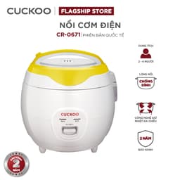 Thumbnail Nồi cơm điện Cuckoo 1,08 lít CR-0671- màu vàng- bản Quốc tế - Hàng chính hãng 1