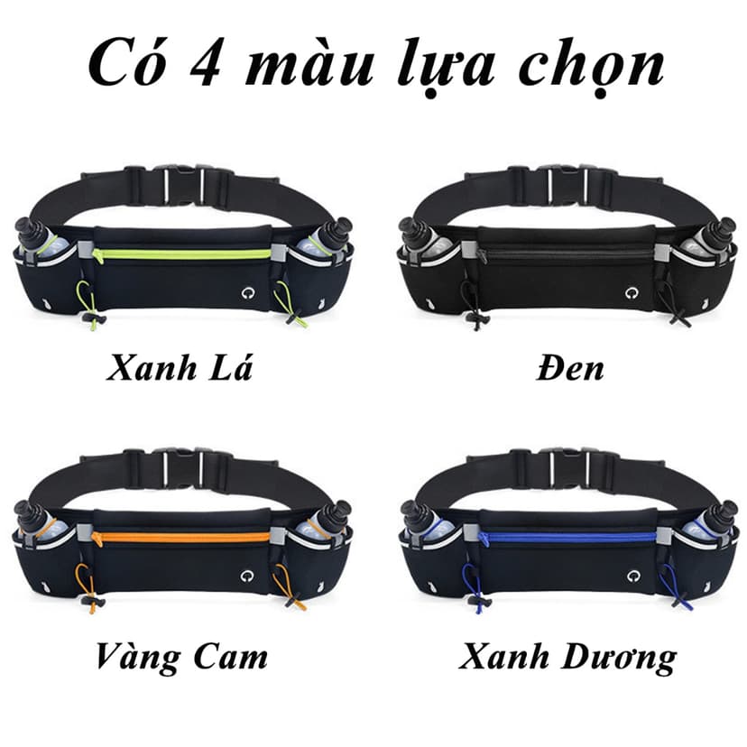 Ảnh Túi Đeo Hông Chạy Bộ Đựng Điện Thoại Ví Khóa Chống Nước Chọn Màu Có Bình Đựng Nước Nhựa 175ml Chính Hãng Amalife 2