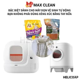 Thumbnail Cát Mèo, Cát Khoáng Vệ Sinh Cho Mèo Max Clean 4KG - HeLiCorp 2