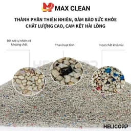 Thumbnail Cát Mèo, Cát Khoáng Vệ Sinh Cho Mèo Max Clean 4KG 4