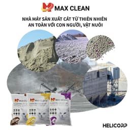 Thumbnail Cát Vệ Sinh Cho Mèo, Cát Mèo Max Clean 4Kg Đất Sét - HeLiCorp 4
