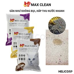 Thumbnail Cát Vệ Sinh Cho Mèo, Cát Mèo Max Clean 4Kg Đất Sét - HeLiCorp 3
