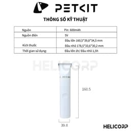 Thumbnail Tông Đơ Cắt Tỉa Cạo Lông Chó Mèo Petkit Pro 2025 - HeLiCorp 3