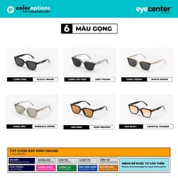 Thumbnail Kính mát nam nữ chính hãng EYECENTER S64S  nhựa dẻo siêu nhẹ nhập khẩu by Eye Center Vietnam 1