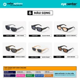 Thumbnail Kính mát nam nữ chính hãng EYECENTER S61S  nhựa dẻo siêu nhẹ nhập khẩu by Eye Center Vietnam 1