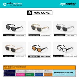 Thumbnail Kính mát nam nữ chính hãng EYECENTER S62S  nhựa dẻo siêu nhẹ nhập khẩu by Eye Center Vietnam 2