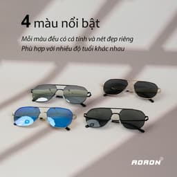 Thumbnail Kính Râm Nam Phân Cực AORON Chống Tia UV400 Chống Chói Gọng Metal Cao Cấp Siêu Thời Trang Hàn Quốc AK062 3