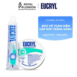 Thumbnail Combo 2 Kem đánh răng Eucryl 62gx2 + 2 Bột đánh răng răng Eucryl 50gx hỗ trợ làm trắng răng 1