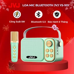 Thumbnail Micro không dây Karaoke JVJ YS-91/ Ys-103 1 mic Bluetooth - Kết nối điện thoại,tivi - Bảo hành chính hãng 06 tháng 1