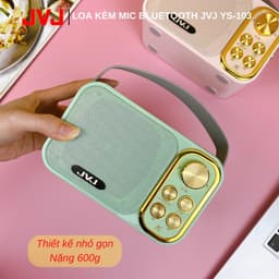 Thumbnail Micro không dây Karaoke JVJ YS-91/ Ys-103 1 mic Bluetooth - Kết nối điện thoại,tivi - Bảo hành chính hãng 06 tháng 2