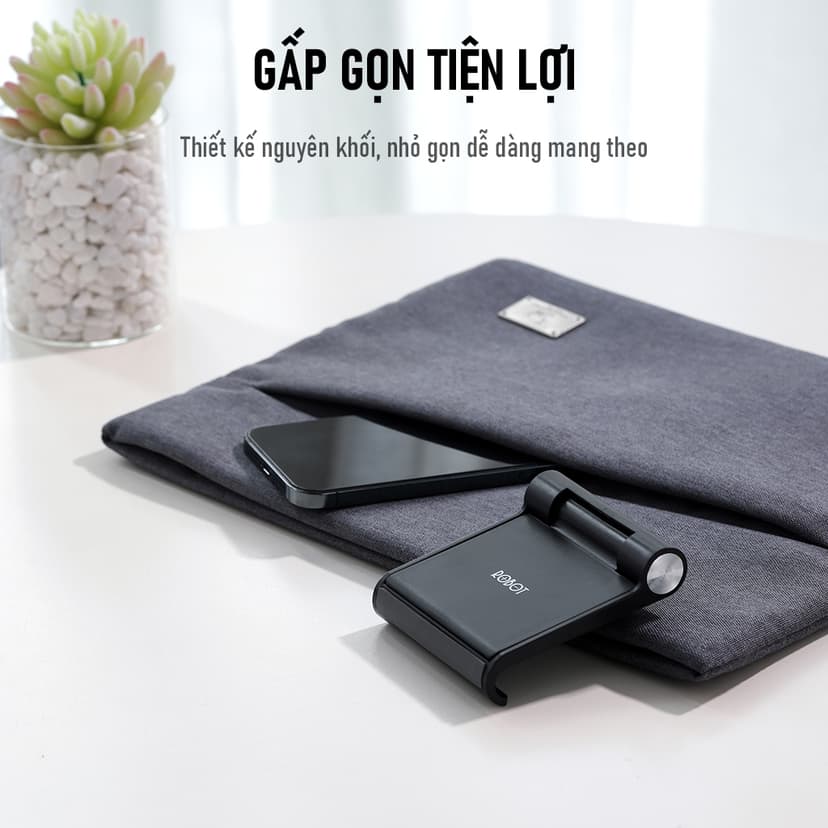 Ảnh Giá Đỡ Điện Thoại ROBOT Gấp Gọn Tiện Lợi RT-US07 - Hàng Chính Hãng 3