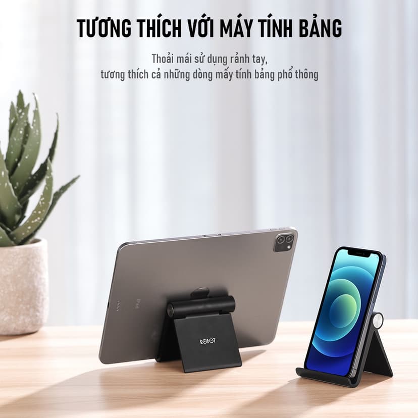 Ảnh Giá Đỡ Điện Thoại ROBOT Gấp Gọn Tiện Lợi RT-US07 - Hàng Chính Hãng 1