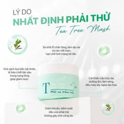 Thumbnail Mặt nạ đất sét tràm trà cải thiện mụn, sạch sâu, se khít lỗ chân lông dành cho mẹ bầu - GUO Tea Tree Mask 50g 2