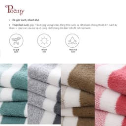 Thumbnail Khăn tắm Poêmy ST KT(70x140cm) - Sọc to 4