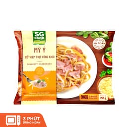 Thumbnail Combo 4 Mỳ Ý SG Food 250g xốt bò bằm, xúc xích, xốt kem thịt xông khói, xốt kem cá hồi 3