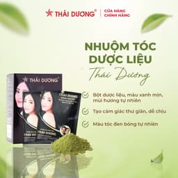 Thumbnail Bột nhuộm tóc thảo dược màu đen, nhuộm phủ bạc Sao Thái Dương hộp 5 gói - Sao Thái Dương 4