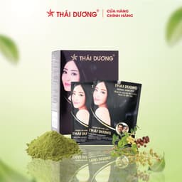 Thumbnail Bột nhuộm tóc thảo dược màu đen, nhuộm phủ bạc Sao Thái Dương hộp 5 gói - Sao Thái Dương 3
