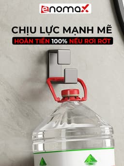 Thumbnail Móc treo chậu dán tường Enomax, chịu lực tốt, chất liệu nhôm hàng không, chống gỉ sét - bảo hành 10 năm (Eno 0118) 4