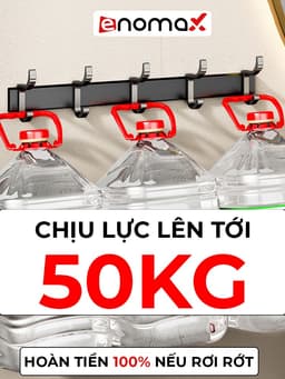 Thumbnail Móc treo quần áo dán tường Enomax đa năng. Chất liệu nhôm hàng không cao cấp, chống gỉ. Bảo Hành 10 Năm ( Eno 0151 ) 4