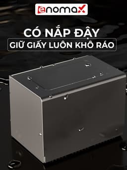 Thumbnail Hộp đựng giấy vệ sinh Enomax dán tường trong phòng tắm, chất liệu Nhôm hàng không cao cấp, Bảo Hành 10 Năm (Eno 0124) 4