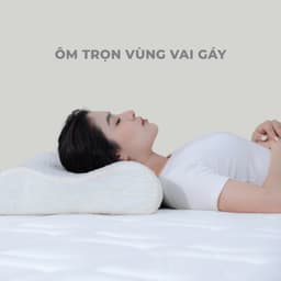 Thumbnail Gối Ngủ Foam Gòn Bedding Thiết Kế Công Thái Học Chống Đau Mỏi Vai Gáy 30x50, 38x60 cm 3