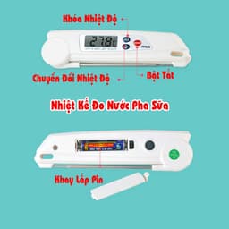 Thumbnail Nhiệt kế điện tử đa năng, Sipanic đo nước pha sữa, thực phẩm, nước tắm an toàn cho bé 2
