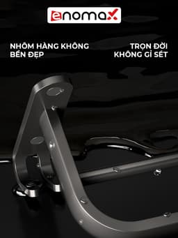 Thumbnail Giá treo khăn phòng tắm Enomax, treo quần áo dán tường, chất liệu nhôm hàng không cao cấp, Bảo hành 10 năm (Eno - 0136) 4