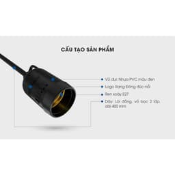 Thumbnail Đui đèn chống nước Rạng Đông chính hãng model E27 IP65 3